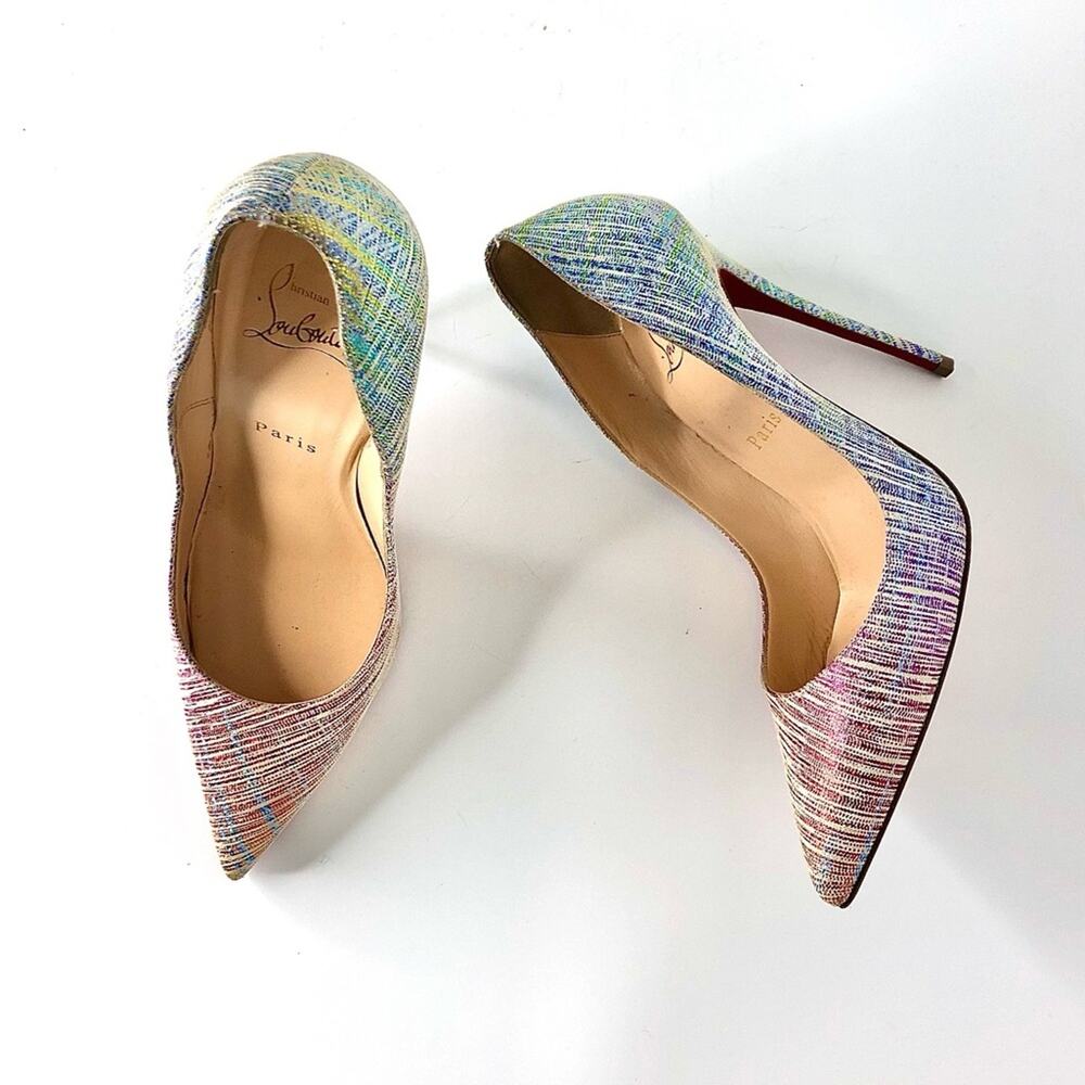 Christian Louboutin So Kate 120 Suede Unicorn High Heeled Pumps Women’s 38 Shoes